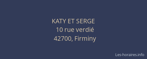 KATY ET SERGE