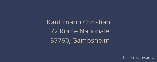Kauffmann Christian