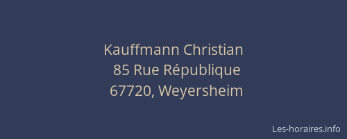 Kauffmann Christian