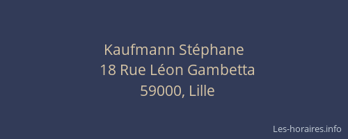 Kaufmann Stéphane