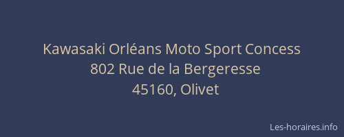 Kawasaki Orléans Moto Sport Concess