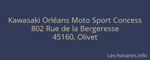 Kawasaki Orléans Moto Sport Concess