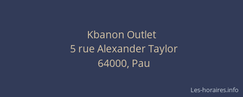 Kbanon Outlet
