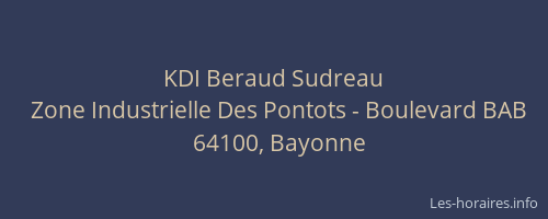 KDI Beraud Sudreau