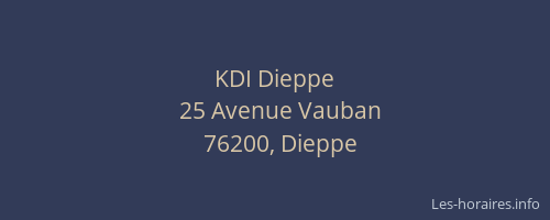 KDI Dieppe