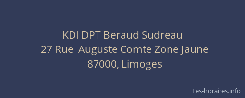KDI DPT Beraud Sudreau