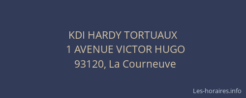 KDI HARDY TORTUAUX