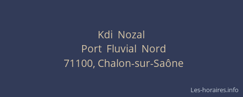 Kdi  Nozal
