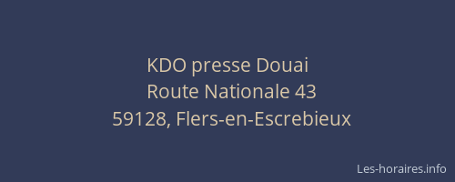 KDO presse Douai