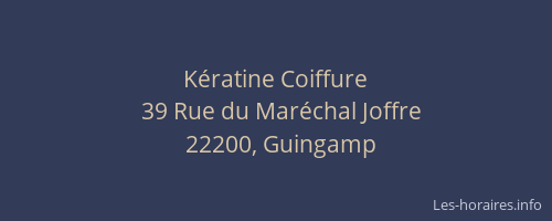 K&eacute;ratine Coiffure