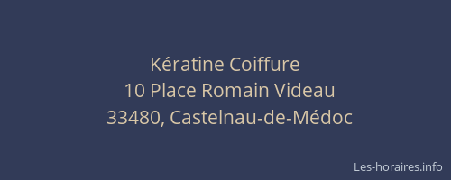 K&eacute;ratine Coiffure