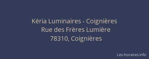 Kéria Luminaires - Coignières