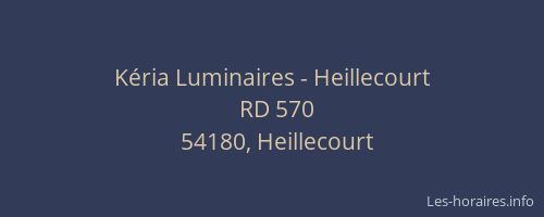K&eacute;ria Luminaires - Heillecourt