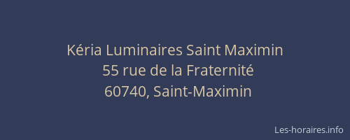 Kéria Luminaires Saint Maximin
