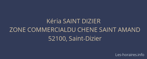 Kéria SAINT DIZIER