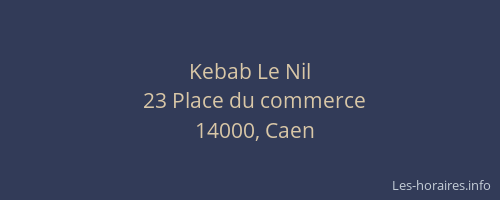 Kebab Le Nil