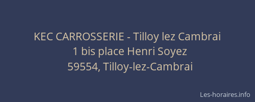 KEC CARROSSERIE - Tilloy lez Cambrai