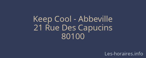 Keep Cool - Abbeville