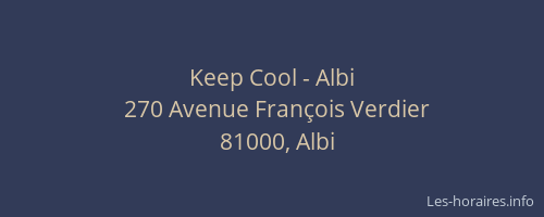 Keep Cool - Albi