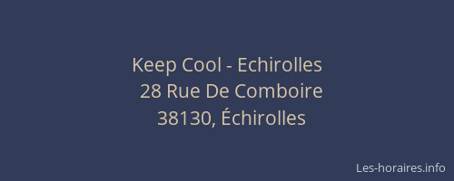 Keep Cool - Echirolles
