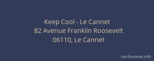 Keep Cool - Le Cannet