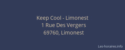 Keep Cool - Limonest