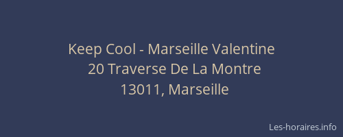 Keep Cool - Marseille Valentine