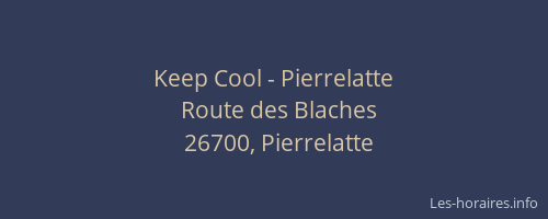 Keep Cool - Pierrelatte