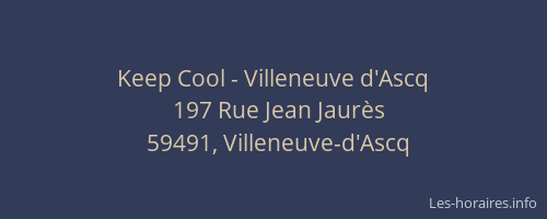 Keep Cool - Villeneuve d'Ascq