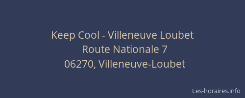 Keep Cool - Villeneuve Loubet