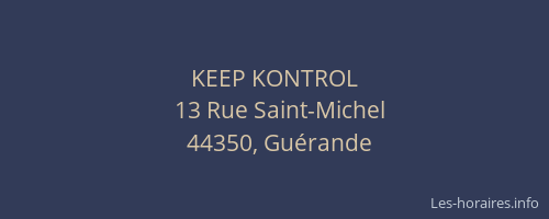 KEEP KONTROL
