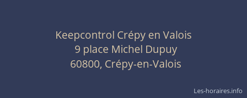 Keepcontrol Crépy en Valois