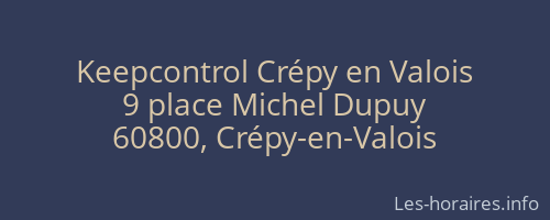 Keepcontrol Crépy en Valois