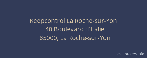 Keepcontrol La Roche-sur-Yon