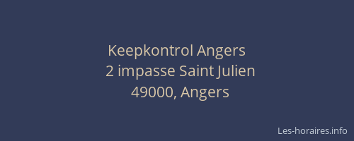 Keepkontrol Angers