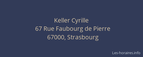 Keller Cyrille