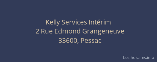 Kelly Services Int&eacute;rim