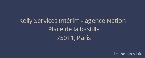 Kelly Services Intérim - agence Nation