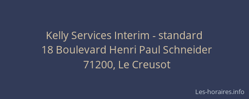 Kelly Services Interim - standard