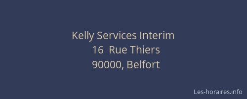 Kelly Services Interim