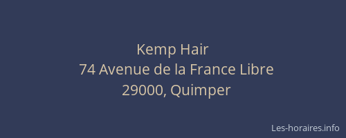 Kemp Hair