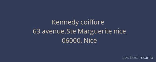 Kennedy coiffure
