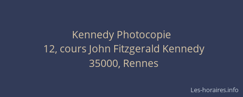 Kennedy Photocopie
