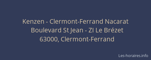 Kenzen - Clermont-Ferrand Nacarat