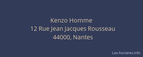 Kenzo Homme