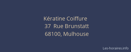 Kératine Coiffure