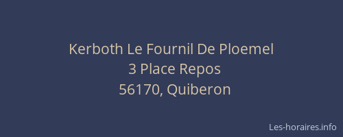 Kerboth Le Fournil De Ploemel
