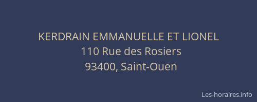 KERDRAIN EMMANUELLE ET LIONEL