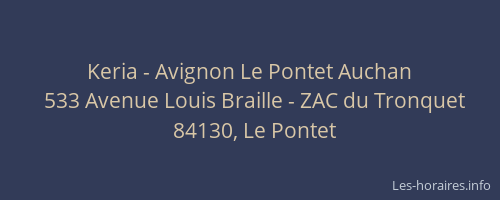 Keria - Avignon Le Pontet Auchan