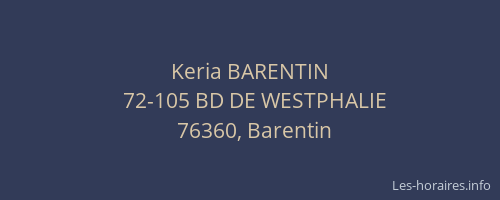 Keria BARENTIN